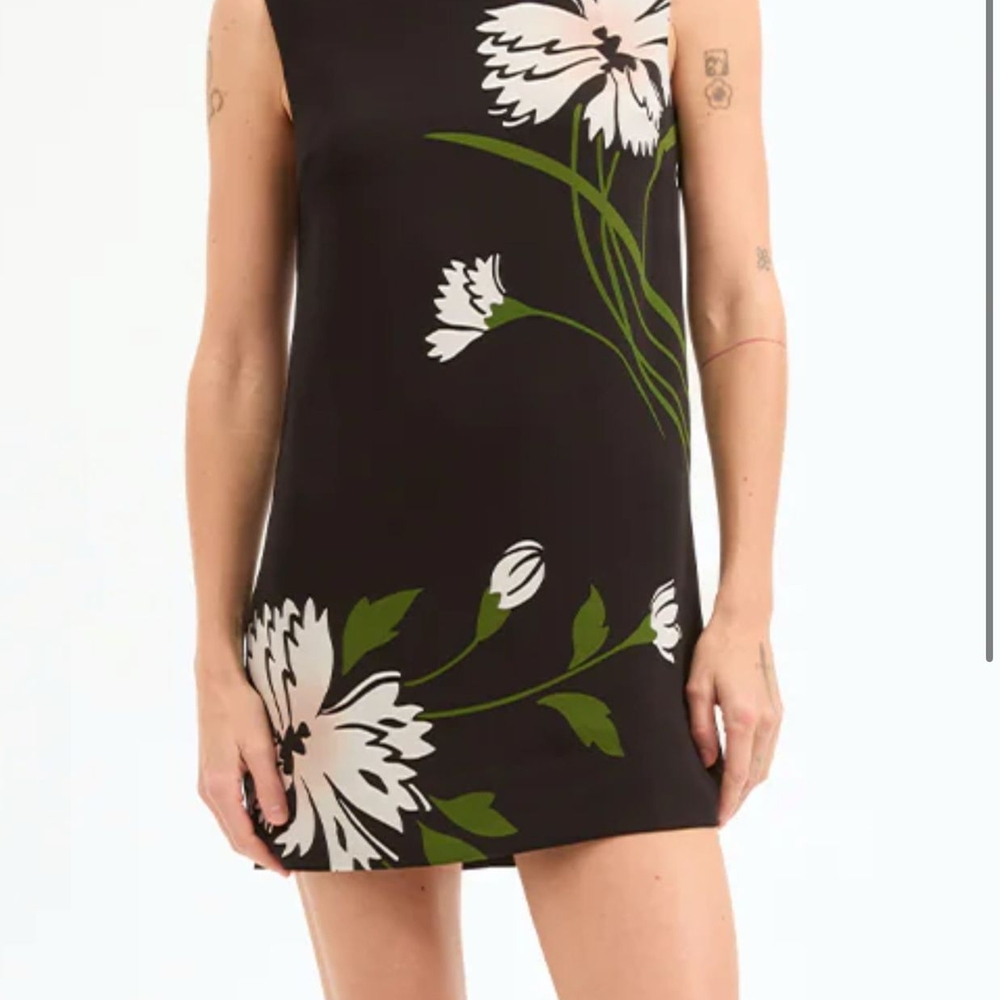 Multicolored Sheath Mini Dress Sleeveless Crew Neck Cocktail